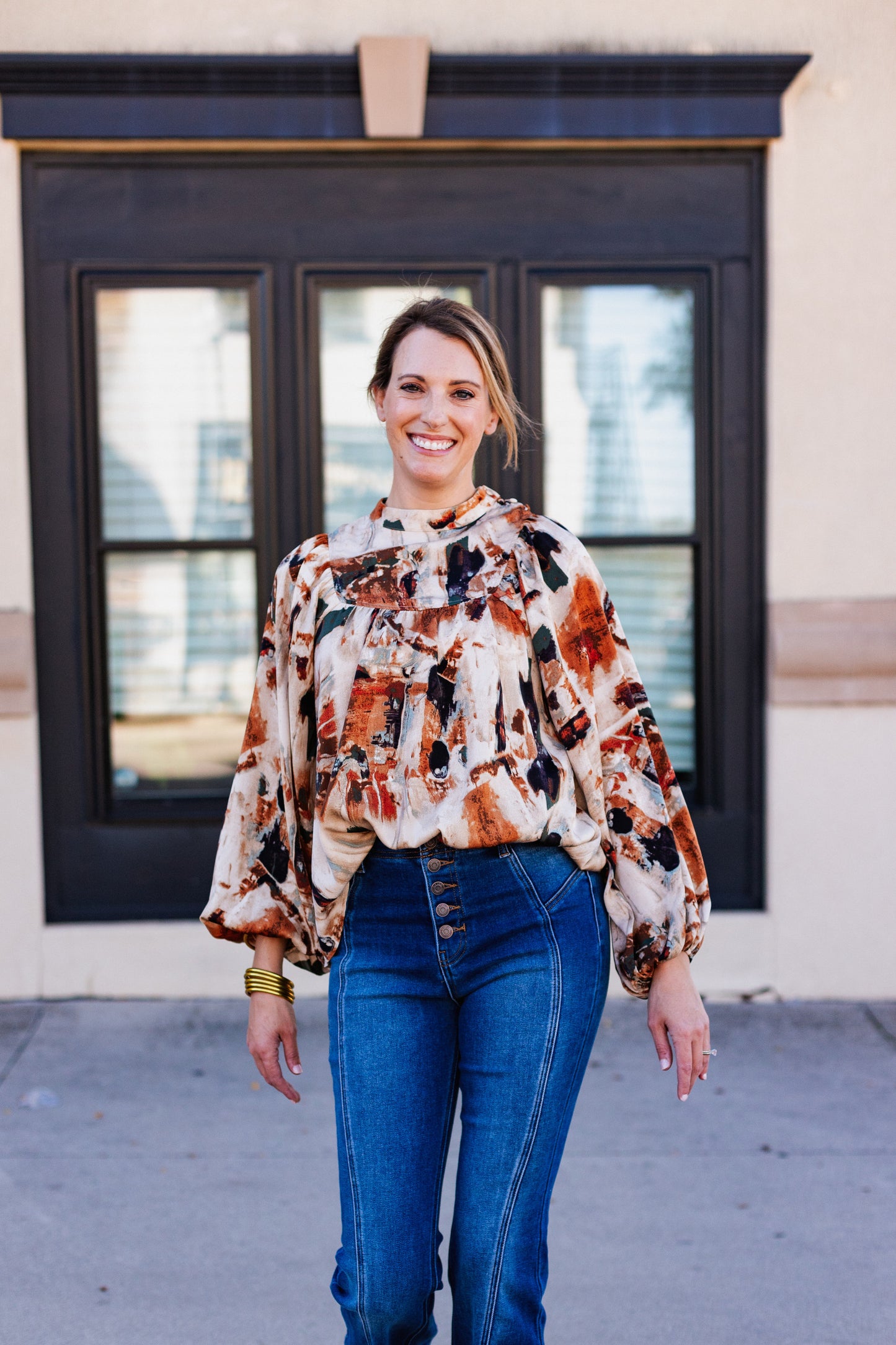 LOVE LETTER PRINT BLOUSE