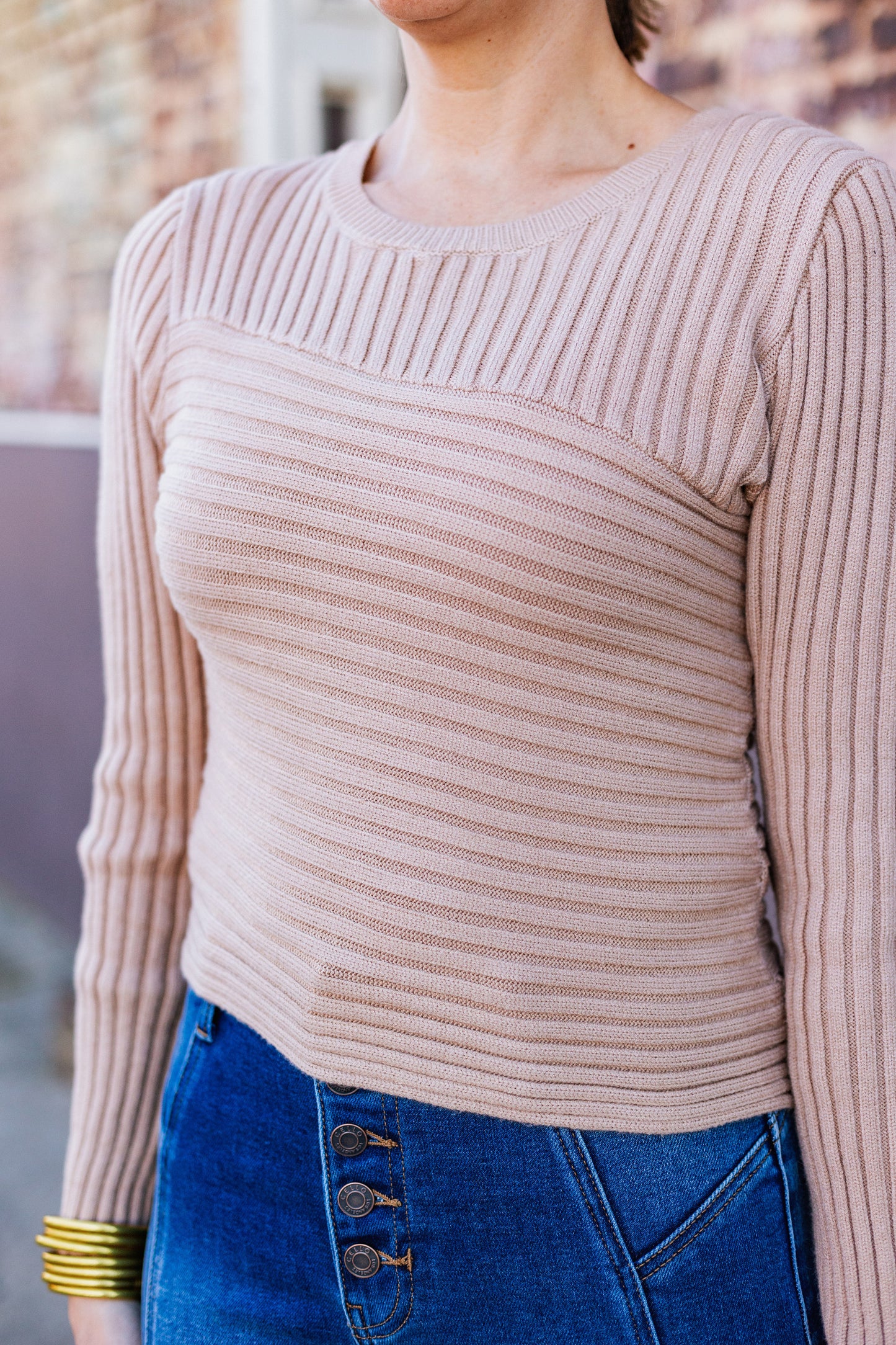 ROSI ASYMMETRICAL HEM SWEATER