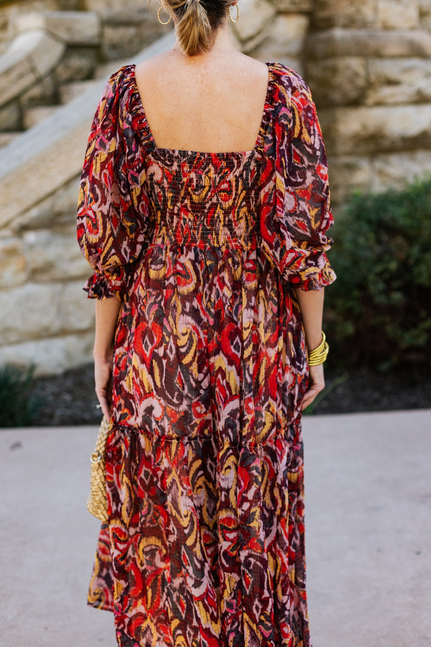 MOXIE SMOCK BODICE DRESS