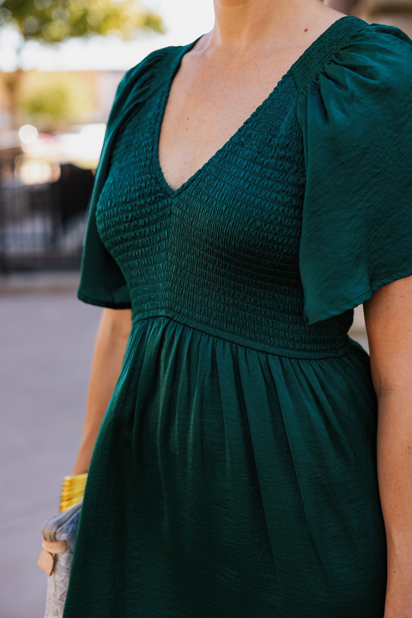 KENZI WASHED SATIN MIDI DRESS