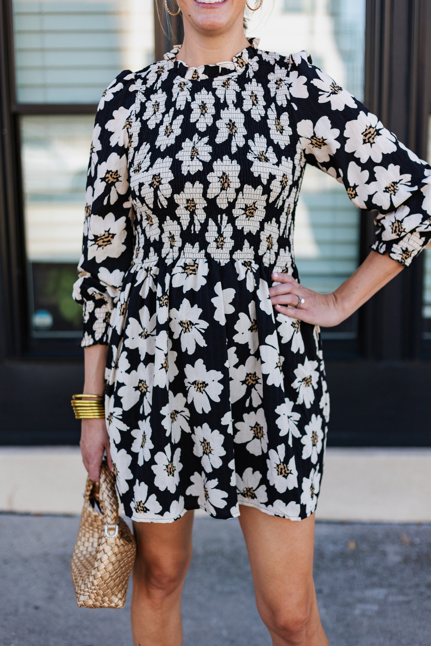 DARLING DAISY SMOCKED DRESS