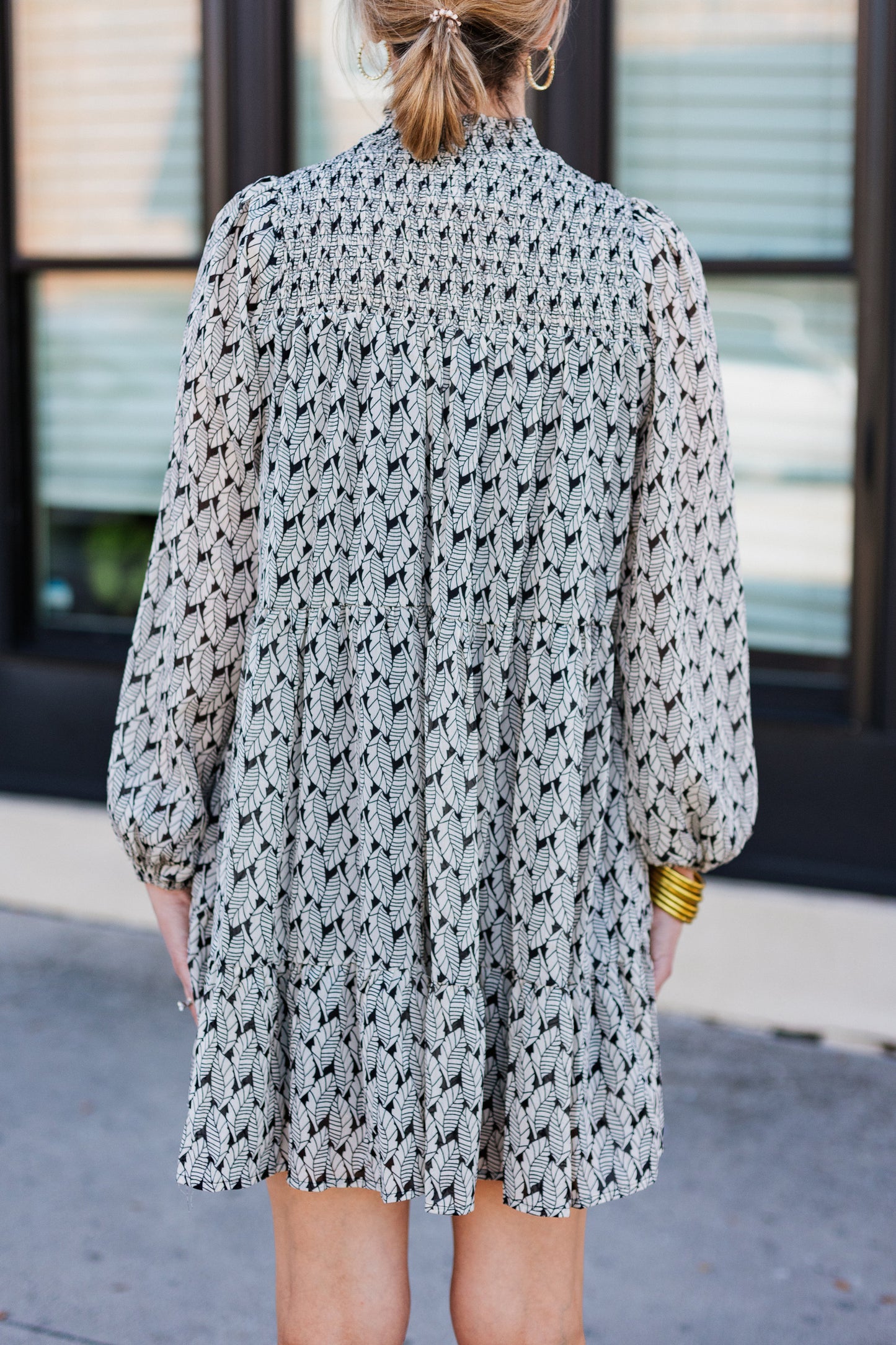 FIRECRACKER PRINT TIERED DRESS