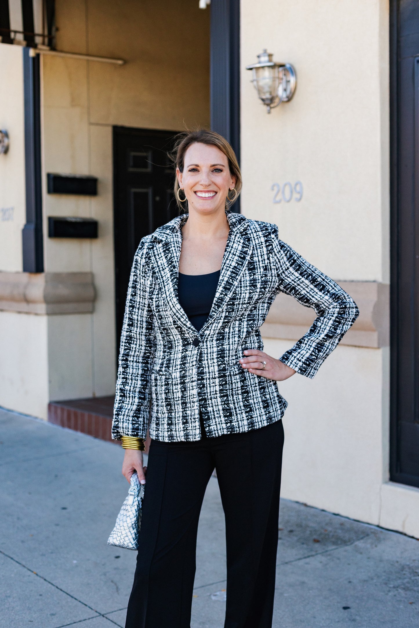 NIGHT CAP CHECK BLAZER JACKET
