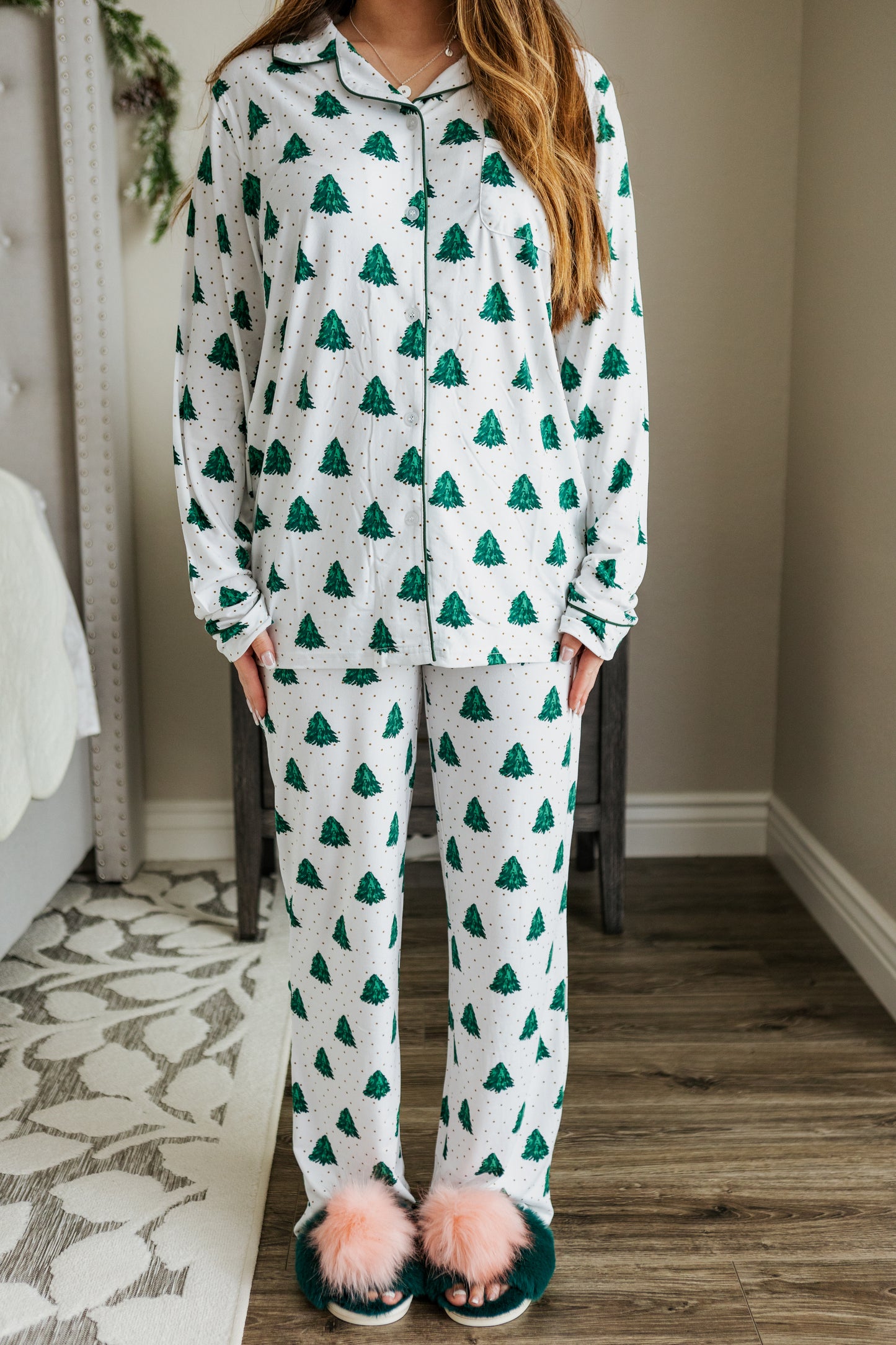 NOBLE FIR LONG SLEEVE SLEEP SHIRT
