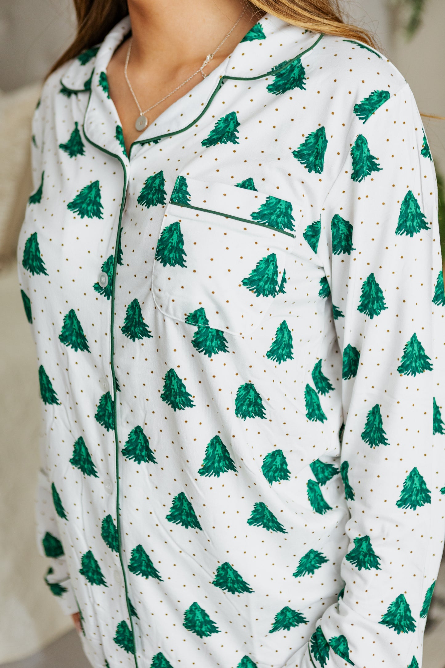 NOBLE FIR LONG SLEEVE SLEEP SHIRT