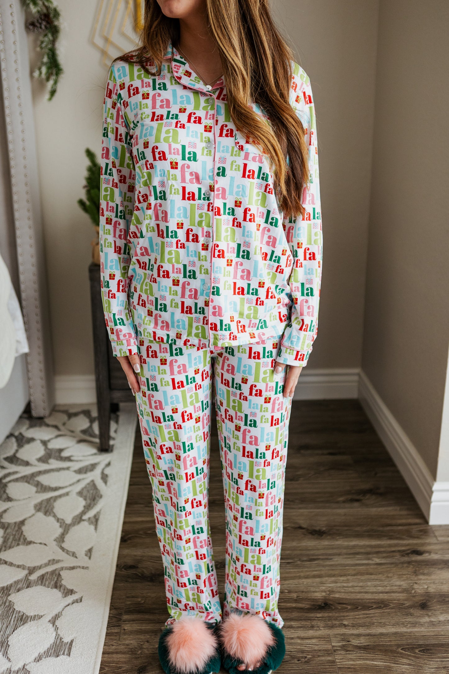 FALALA LONG SLEEVE SLEEP SHIRT