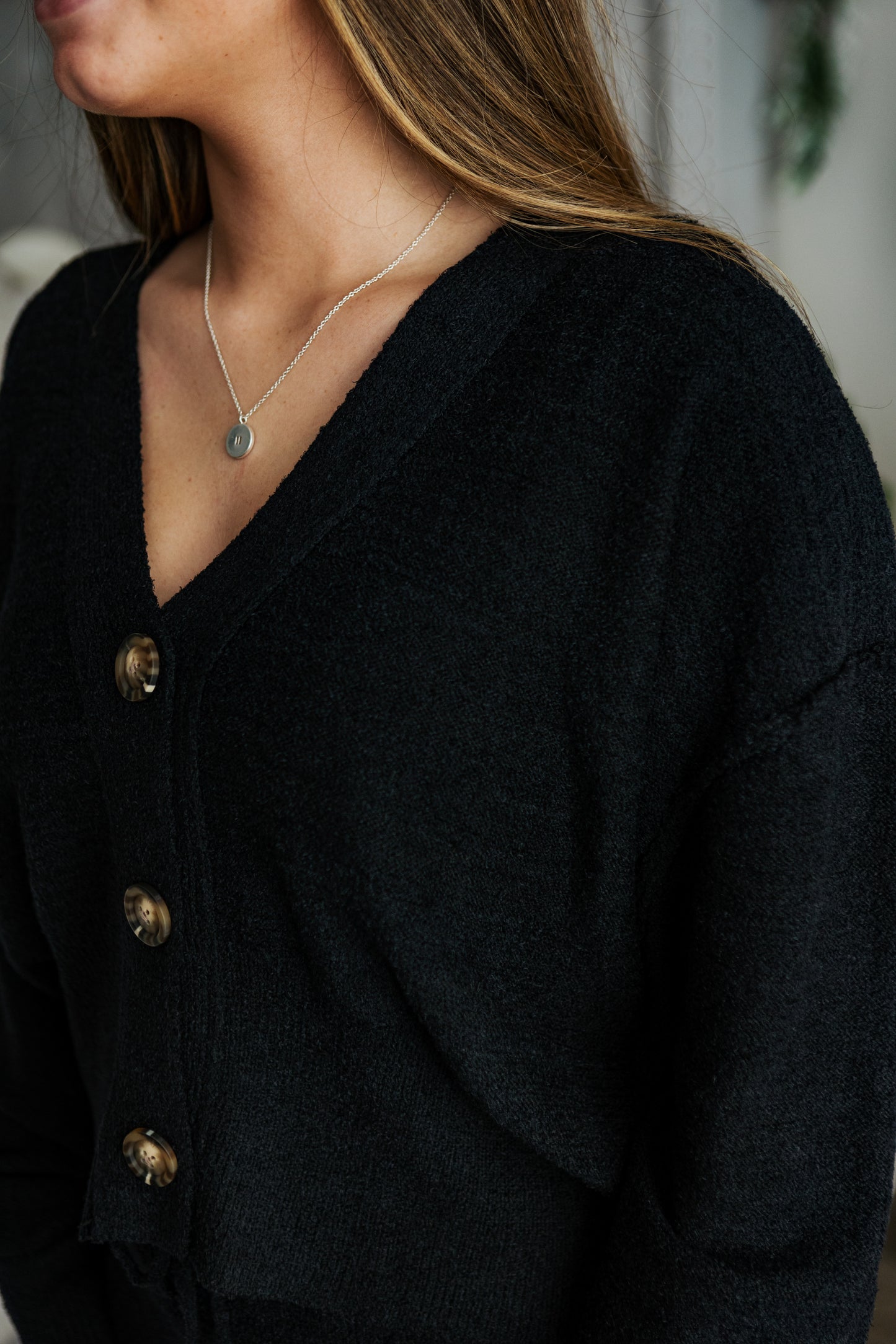 DREAMY KNIT CARDIGAN BLACK