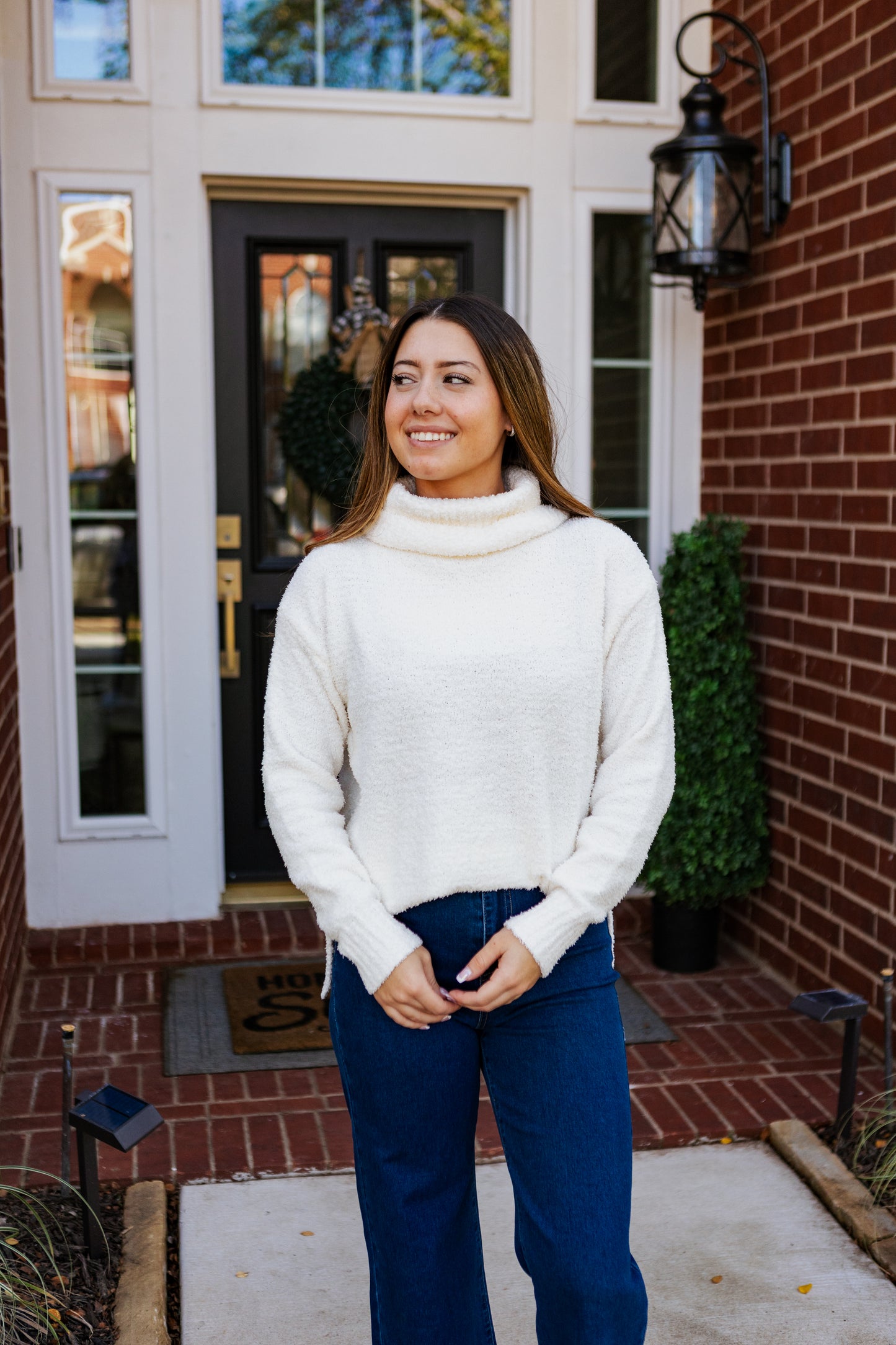 SYDNEY TURTLENECK SWEATER IVORY