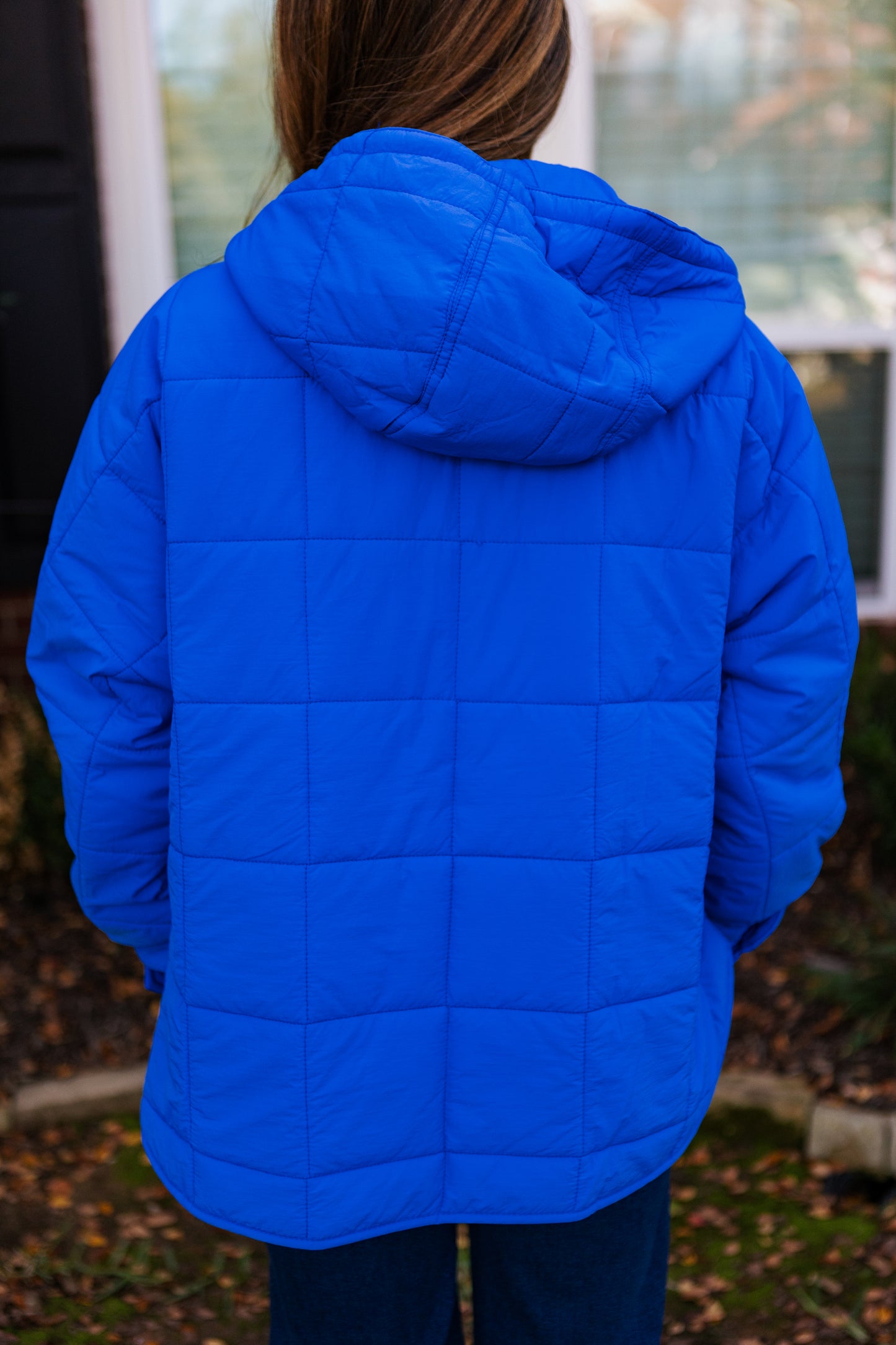 HOT COCO QUILTED PULLOVER ROYAL