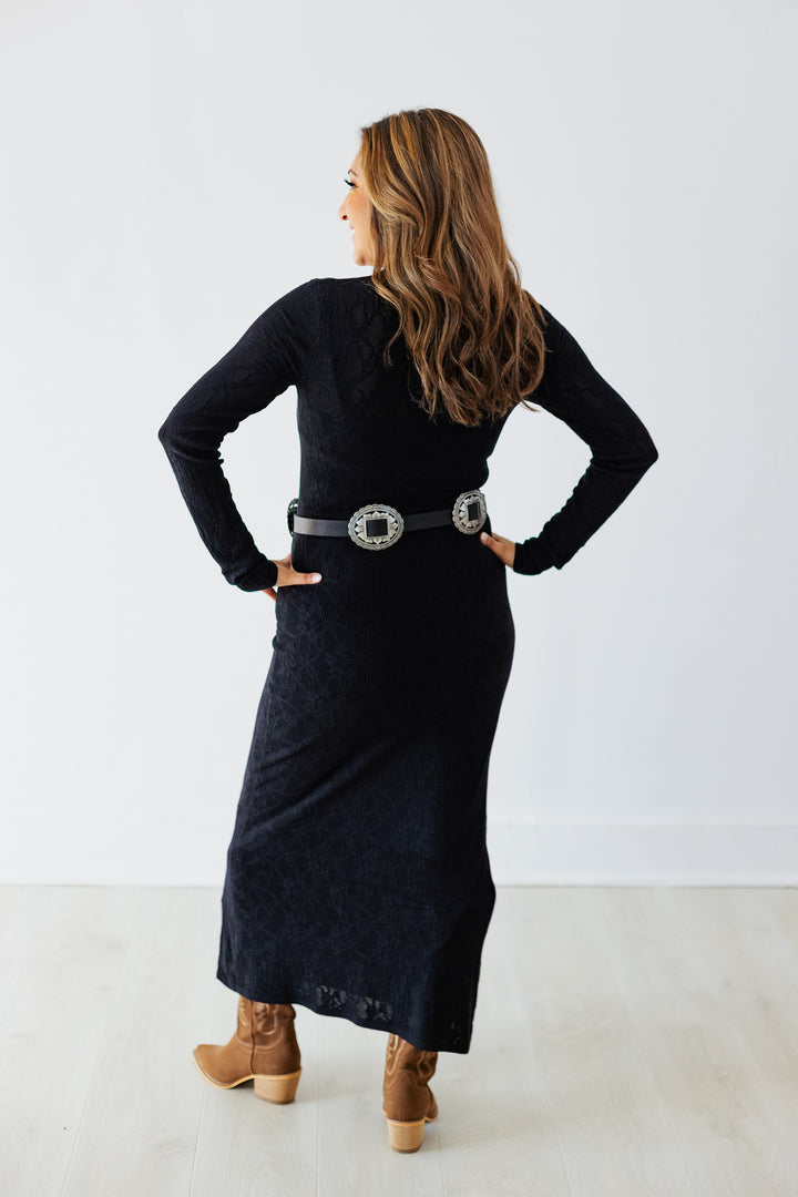 Z SUPPLY: ADEN MESH SWEATER MAXI DRESS