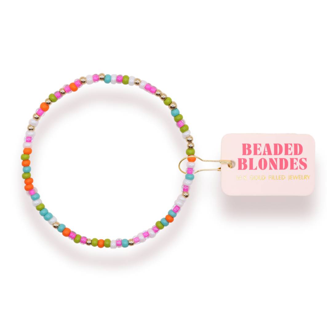 GROOVY SPRINKLE BEADED BRACELET