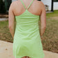 VOLLEY TENNIS DRESS: LIME