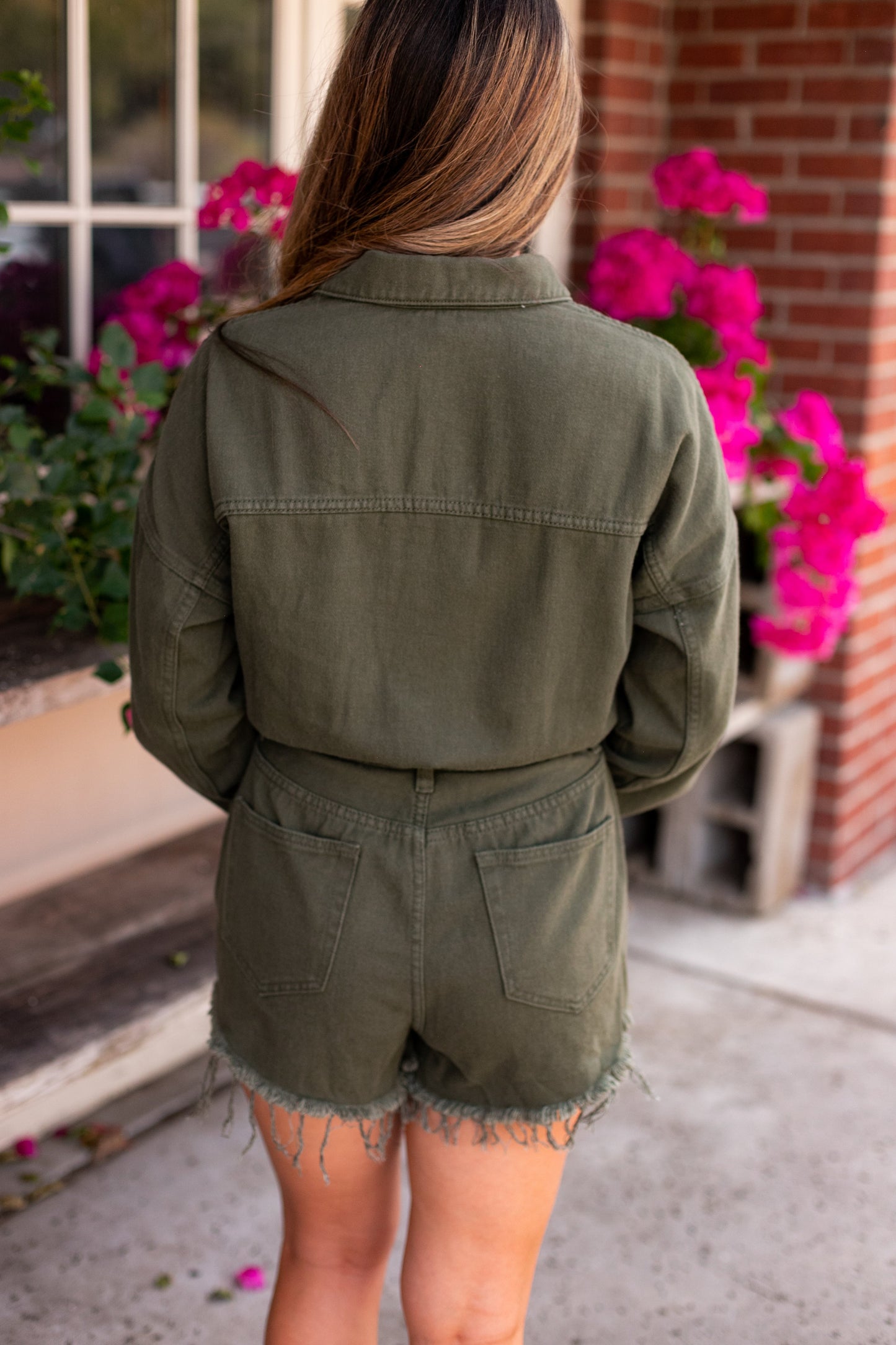 CASSIDY DISTRESS HEM ROMPER