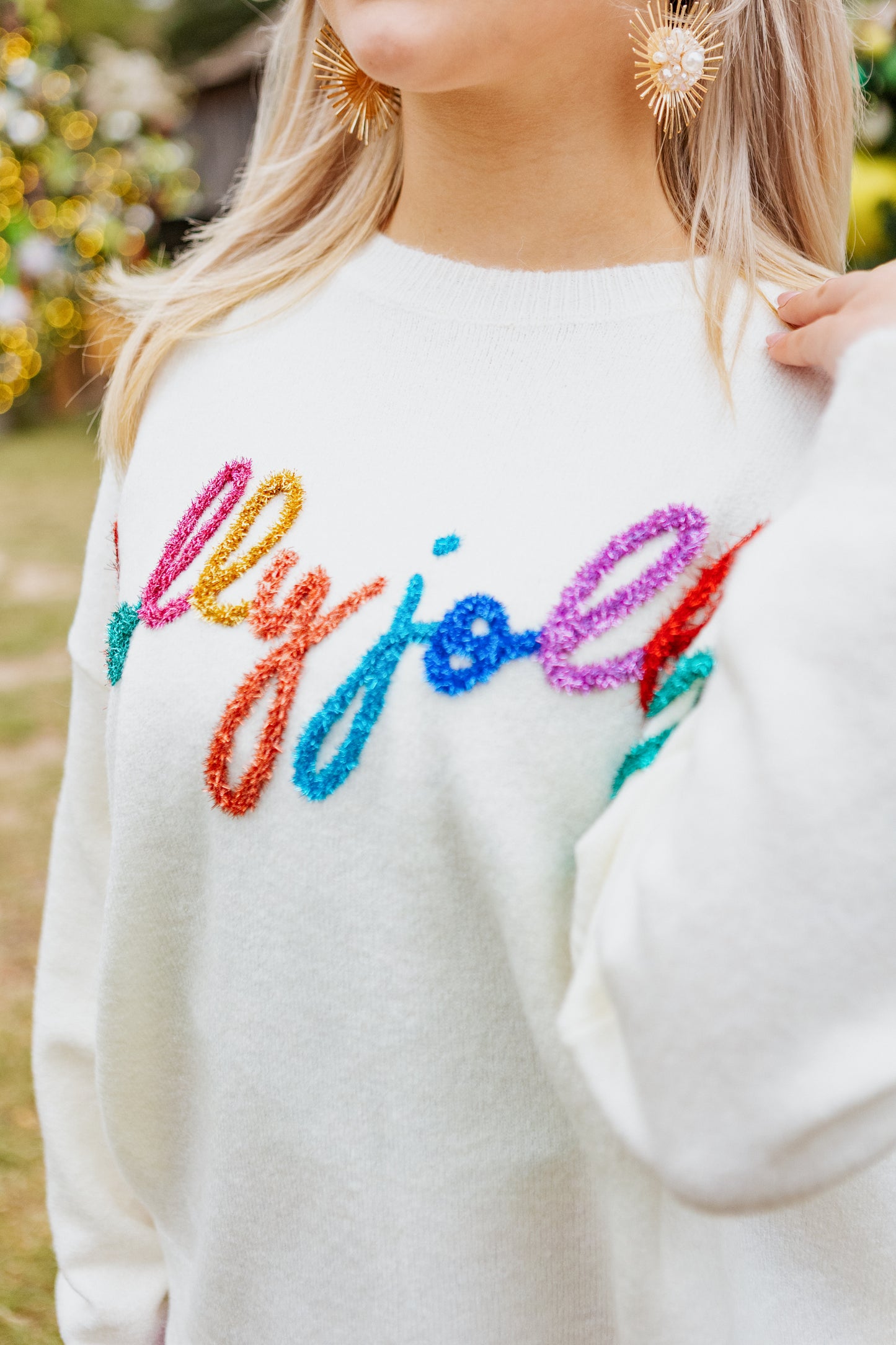 HOLLY JOLLY SWEATER IVORY