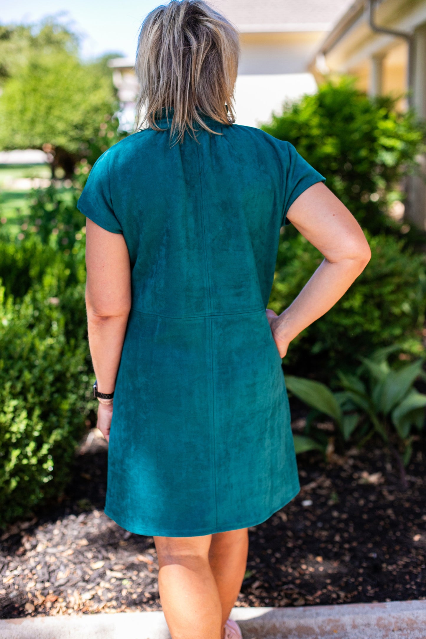 SUPER CHIC SUEDE DRESS