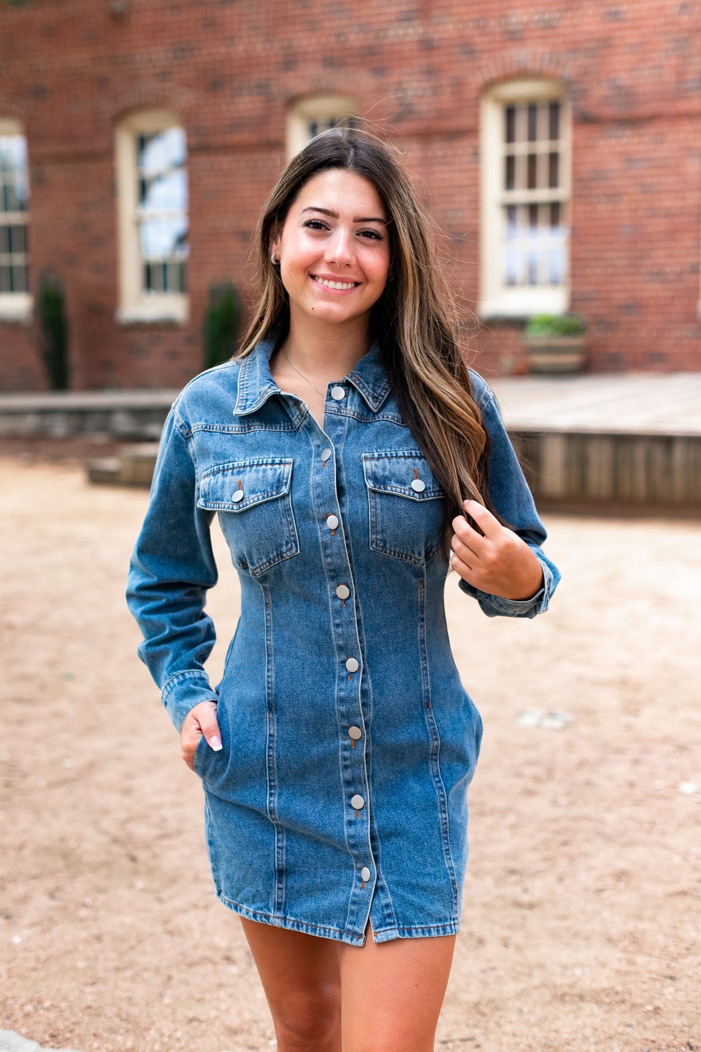 DO IT LIKE ME DENIM DRESS