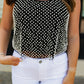 PEARL EMBELLISHED CAMI TOP