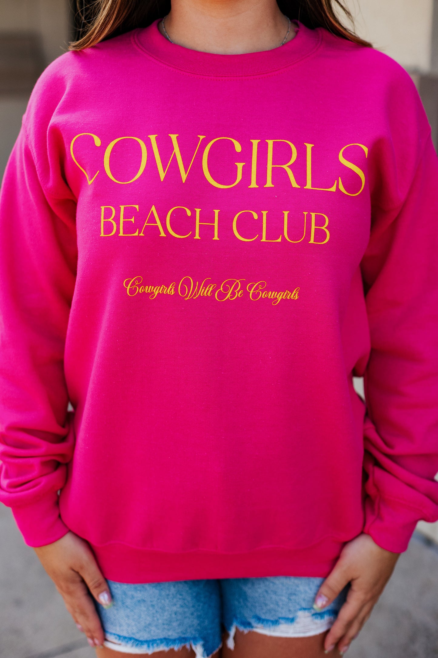 COWGIRLS BEACH CLUB SWEATSHIRT