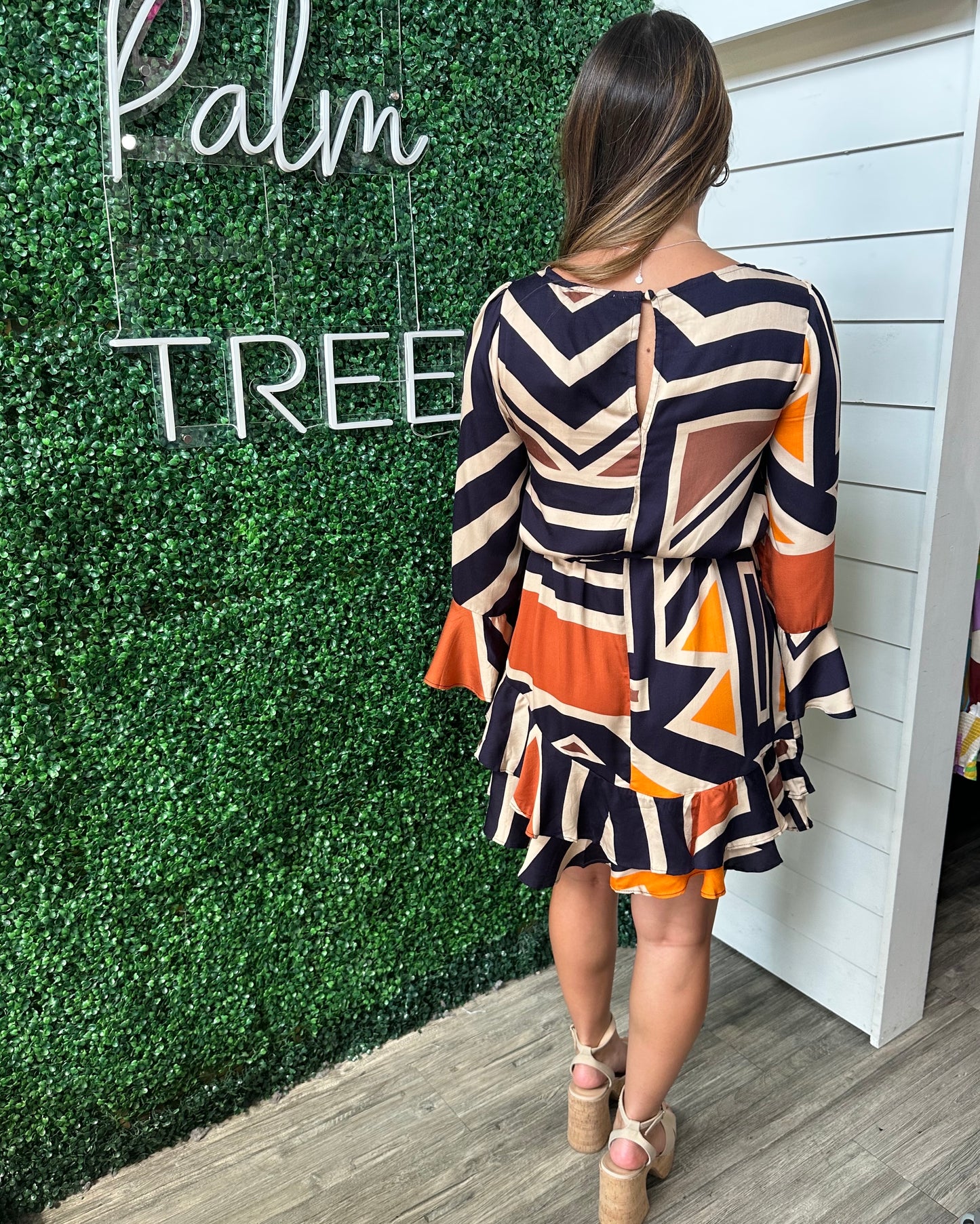 FALLING FOR FALL PRINT DRESS