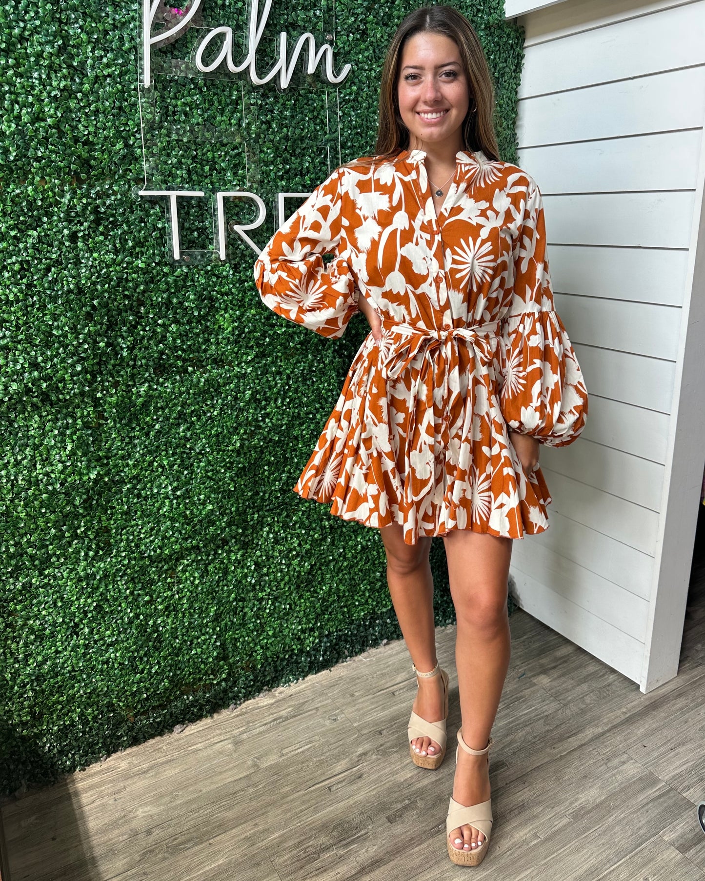 AUTUMN DREAMS PRINT DRESS