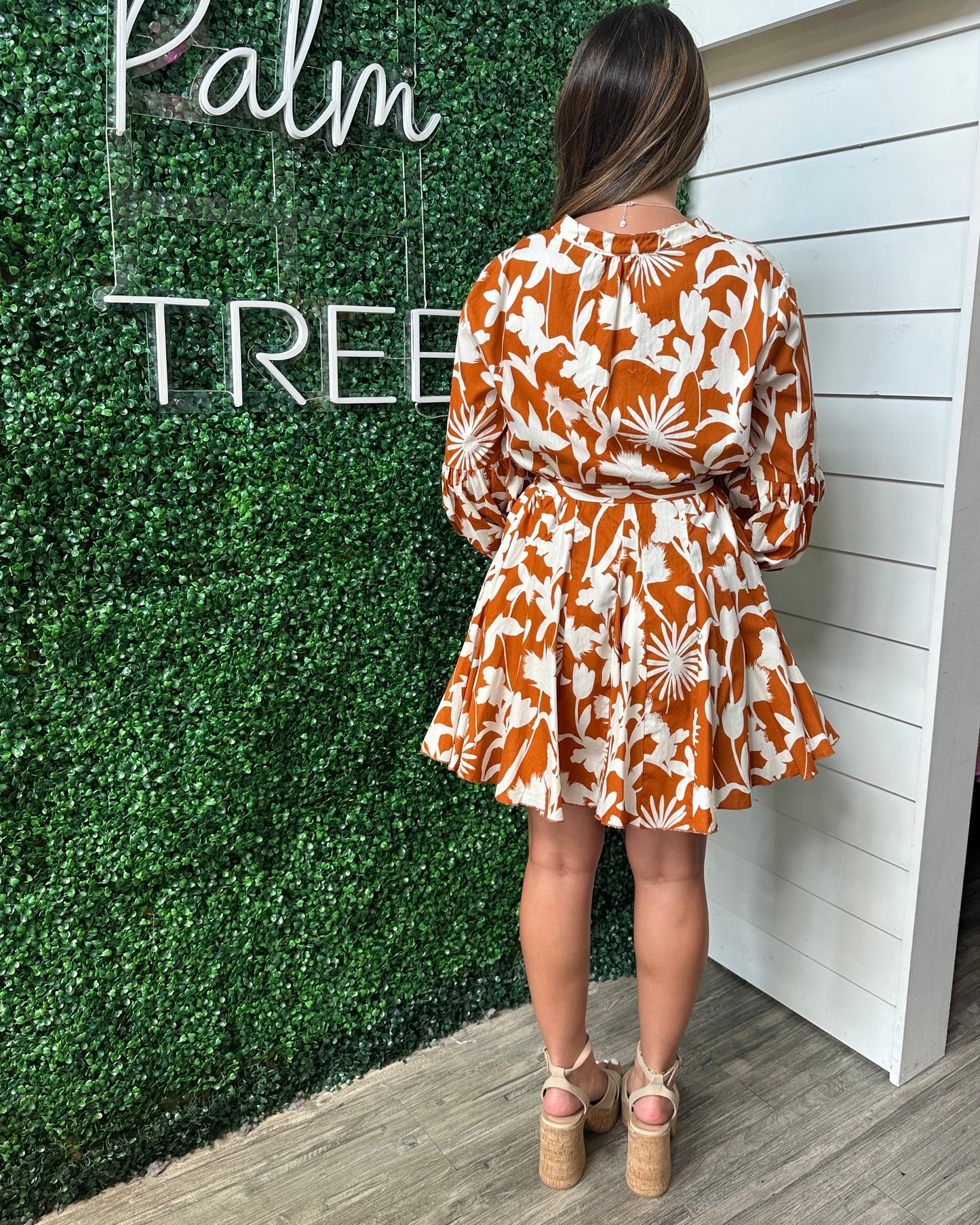 AUTUMN DREAMS PRINT DRESS