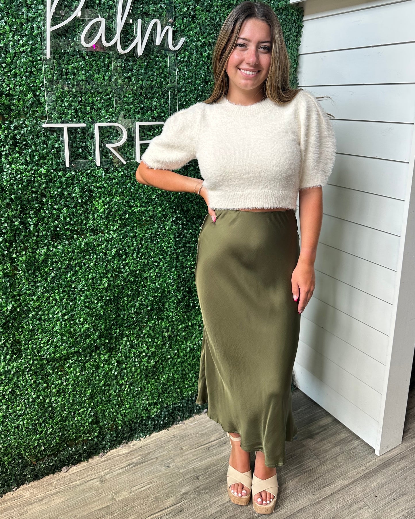 SILK SLIP SKIRT: TORT