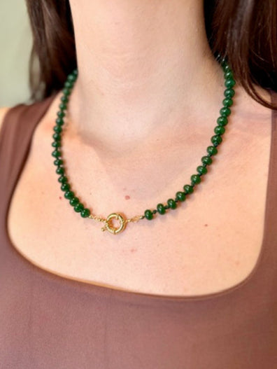 JADE GREEN BRIA NECKLACE