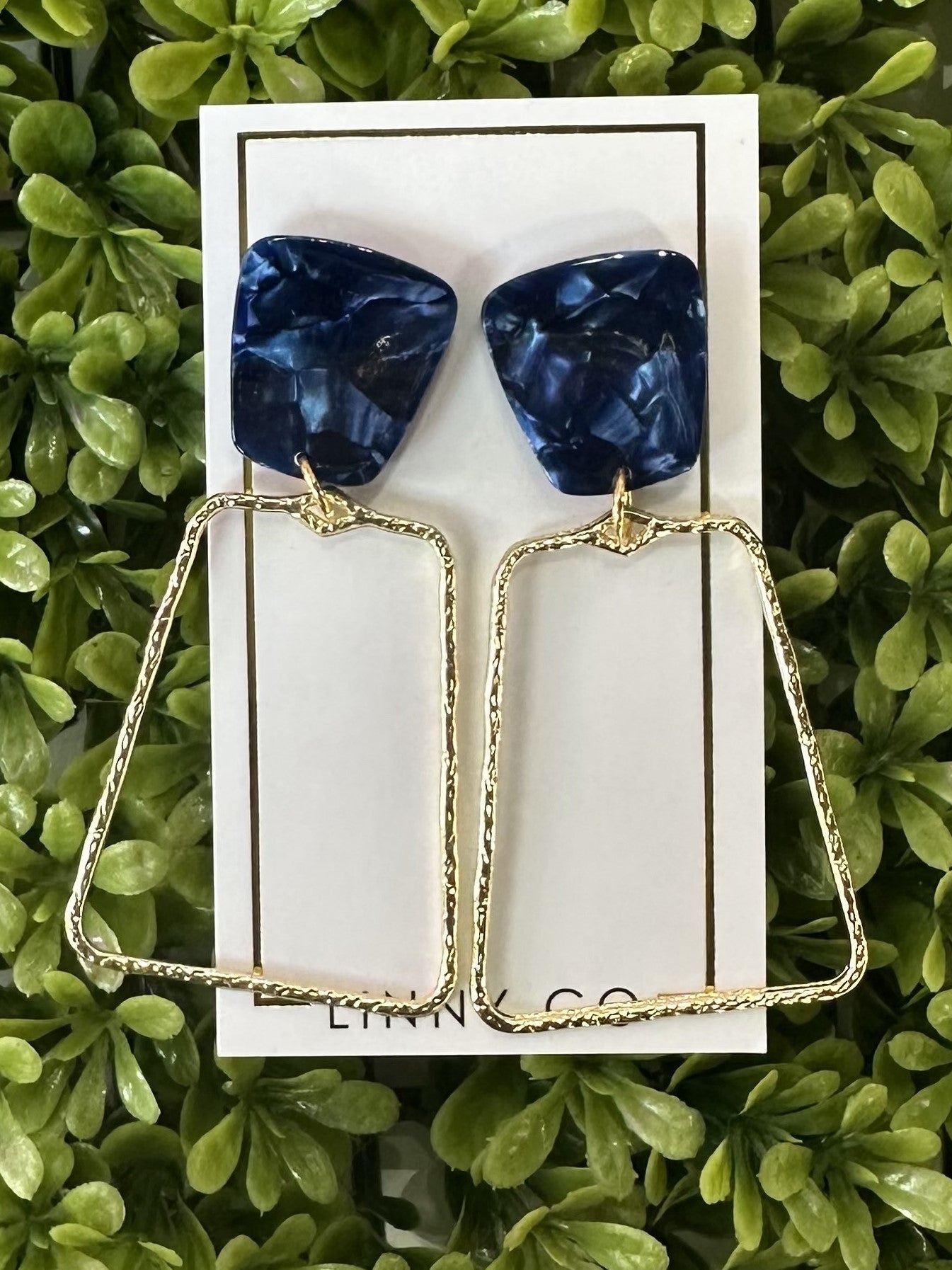 Kaelyn Earring: Sparkling Navy