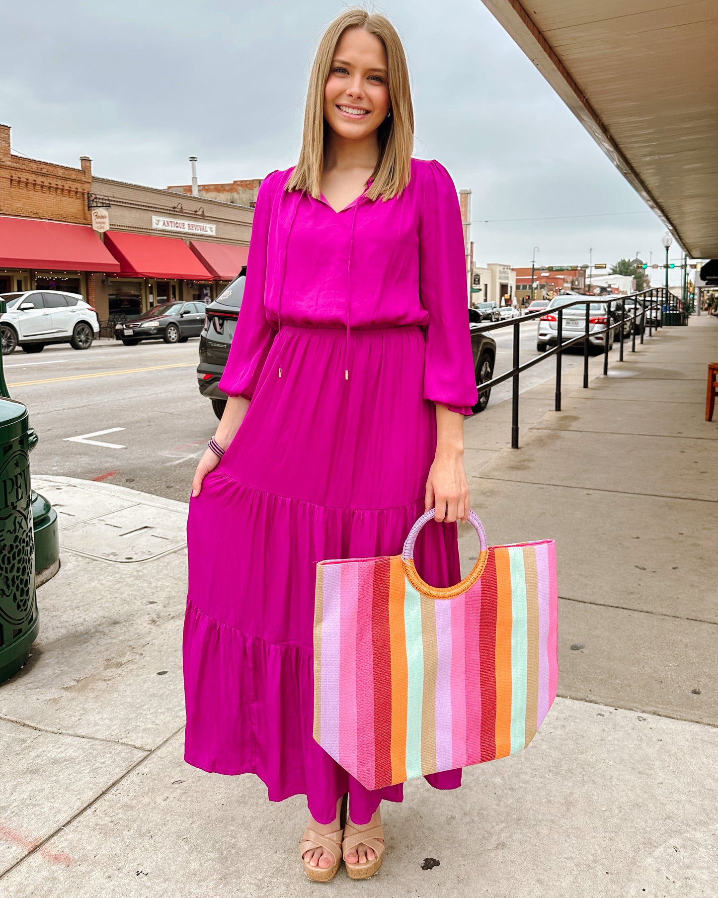 Silk Maxi Dress: Orchid