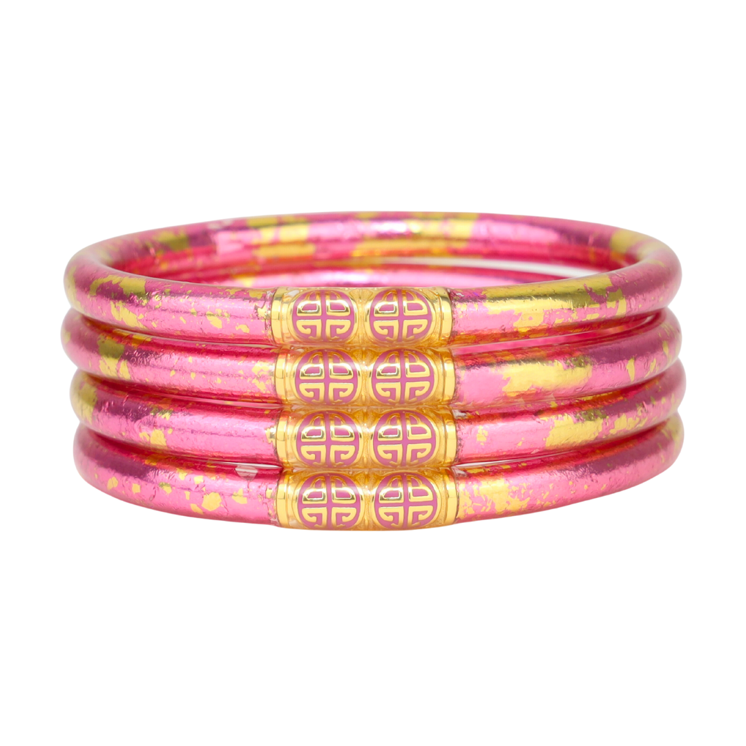 BUDHAGIRL ALL WEATHER BANGLES: KOI ROSE