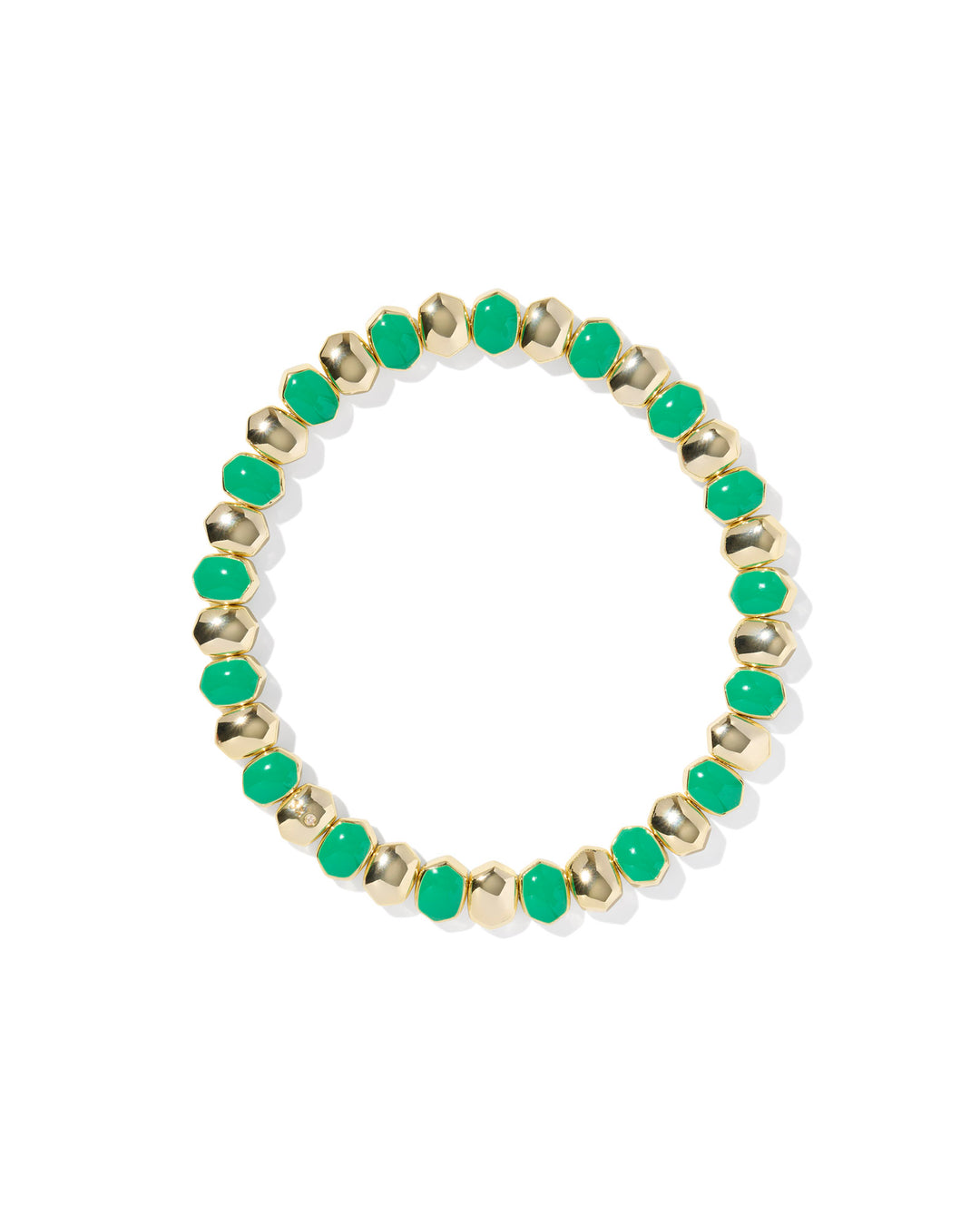 KENDRA SCOTT: GREEN ENAMEL DAPHNE BRACELET