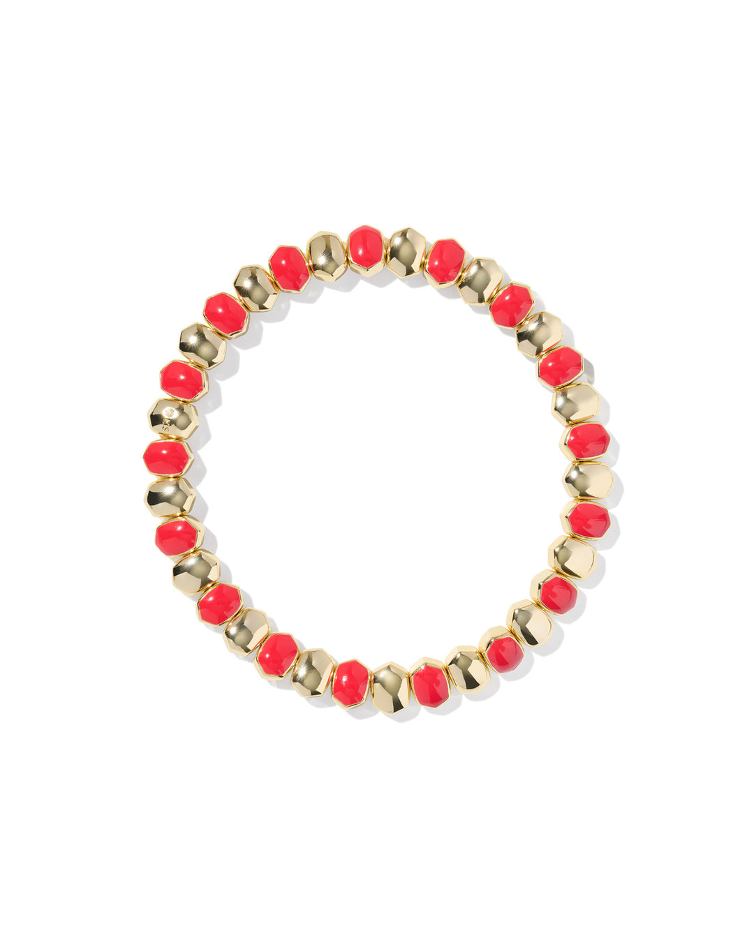 KENDRA SCOTT: RED ENAMEL DAPHNE BRACELET