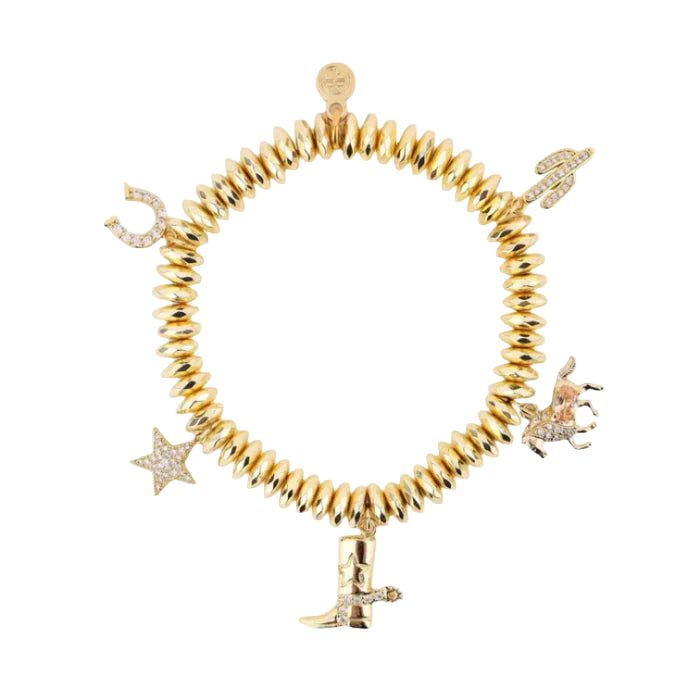 BUDHAGIRL: MARFA BEADED CHARM BRACELET
