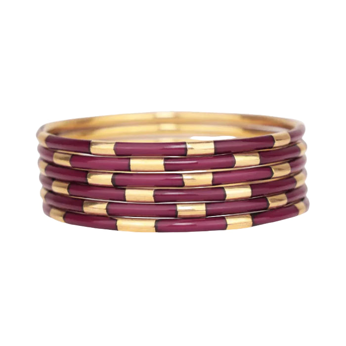 MAROON VEDA BANGLES
