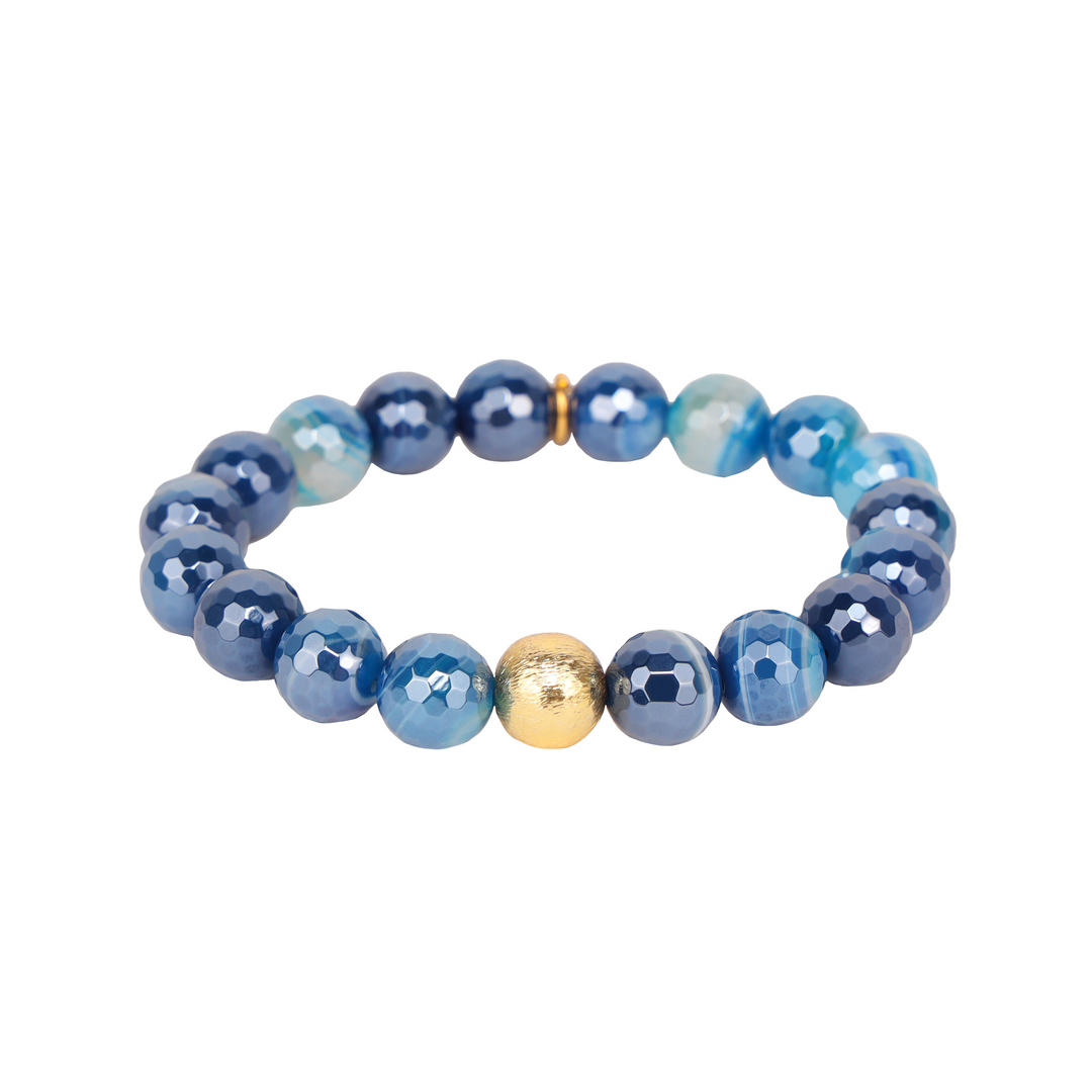SAPPHIRE MELANGE BEADED BRACELET