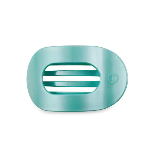 TELETIES: TOTALLY TURQUOISE MEDIUM FLAT HAIR CLIP