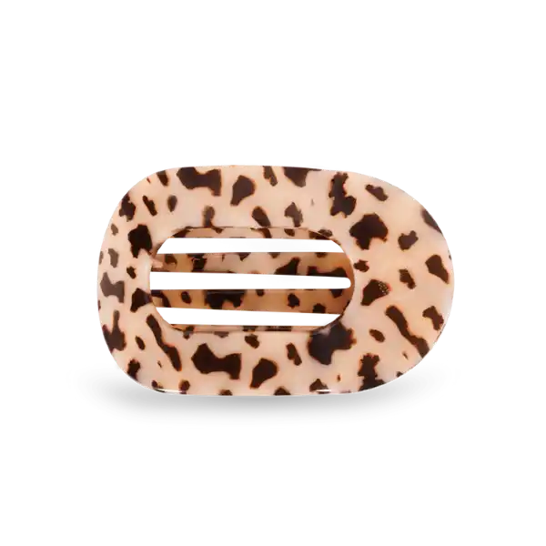 TELETIES: BLONDE TORTOISE MEDIUM FLAT HAIR CLIP