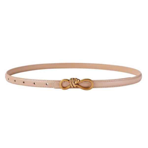 TAN LOOPED KNOT BELT