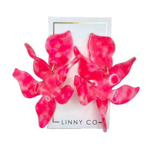 FLORA EARRING: PINK PARTY PUNCH