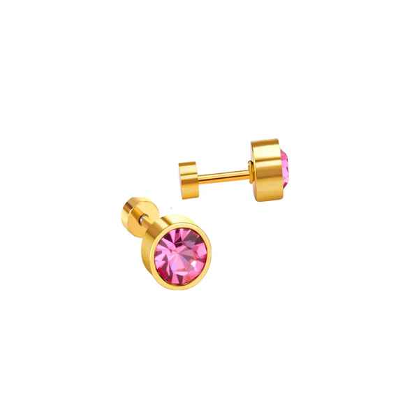 SCREWBACK STUD: JULIET PINK