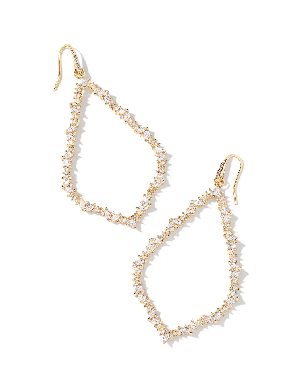 Kendra Scott: Gold Sophee Crystal Open Frame Earring