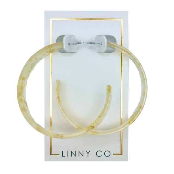 Ashley Medium Hoop: Gold Confetti