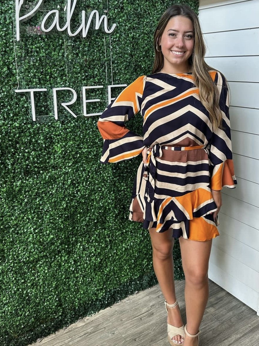 FALLING FOR FALL PRINT DRESS