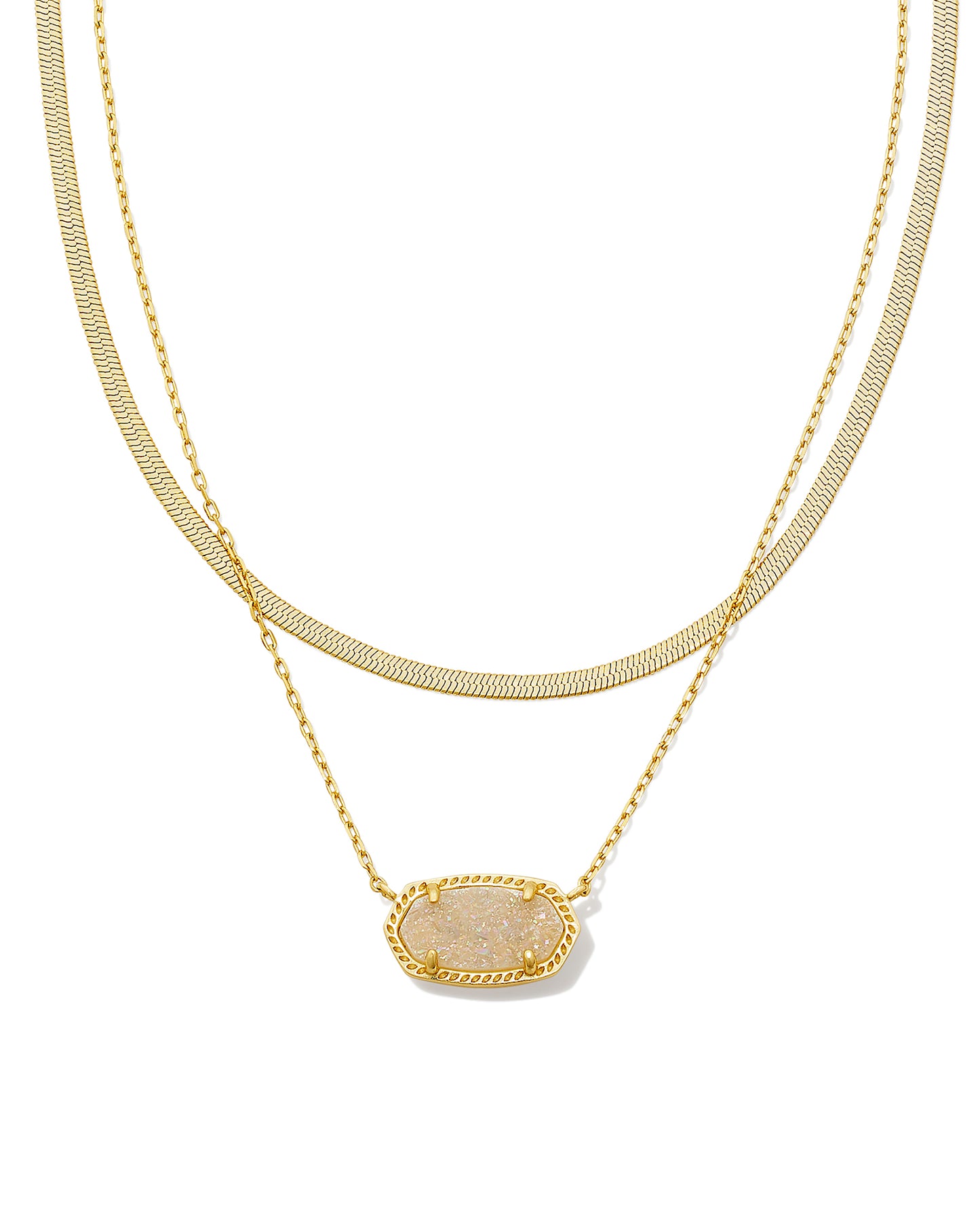 KENDRA SCOTT: ELISA HERRINGBONE NECKLACE
