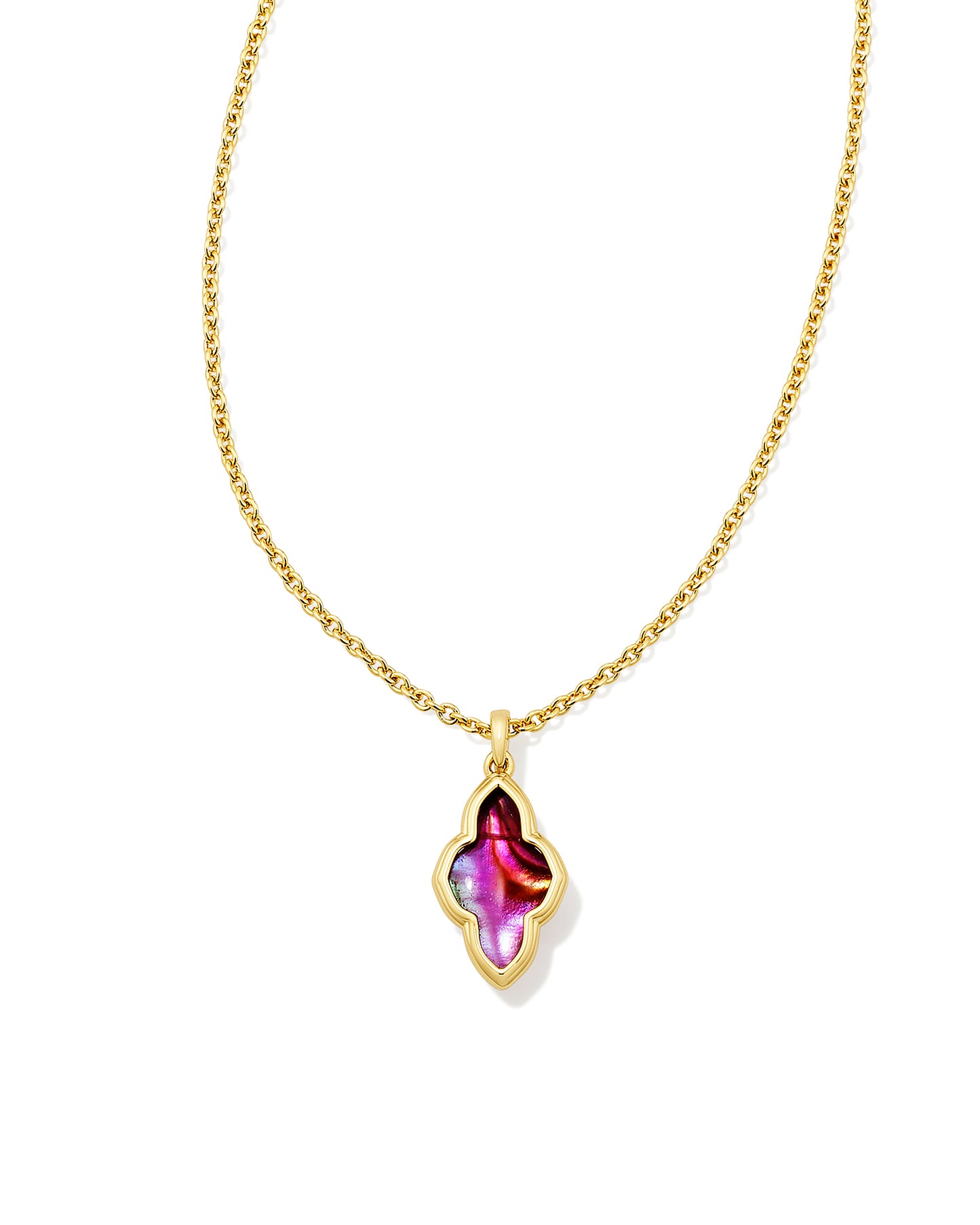 KENDRA SCOTT: FRAMED ABBIE PENDANT GOLD