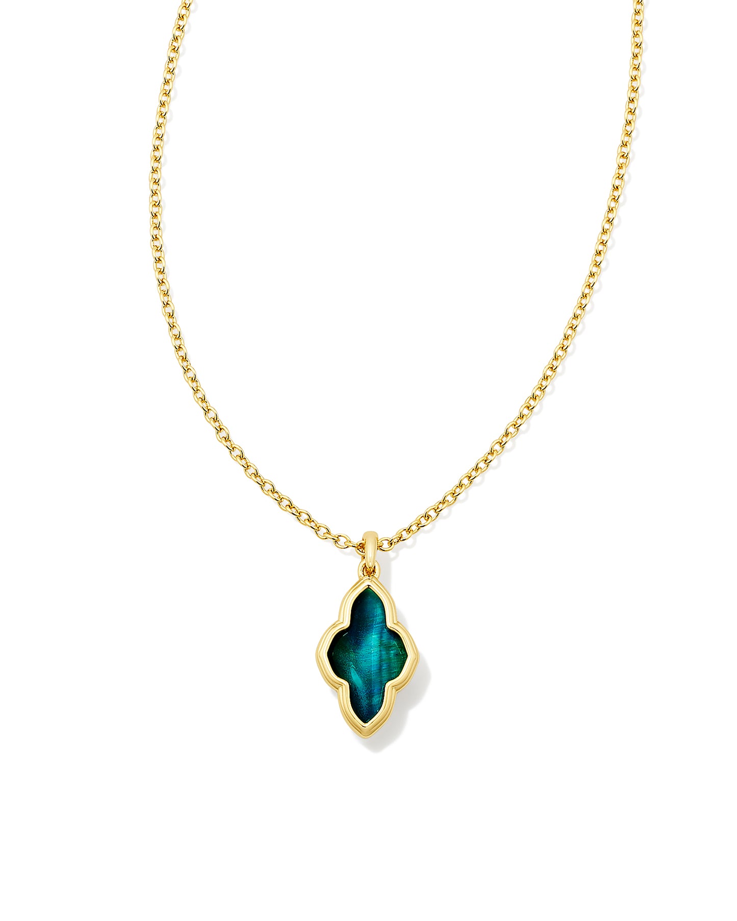 KENDRA SCOTT: FRAMED ABBIE PENDANT GOLD