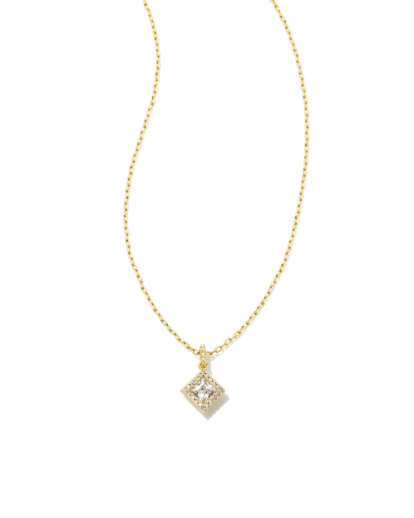 KENDRA SCOTT: GRACIE SHORT PENDANT GOLD