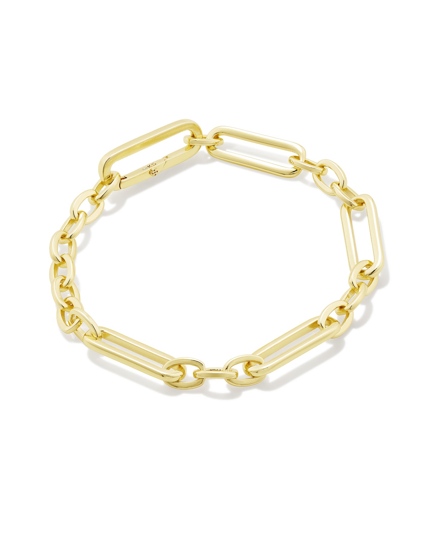 KENDRA SCOTT: HEATHER LINK & CHAIN BRACELET GOLD