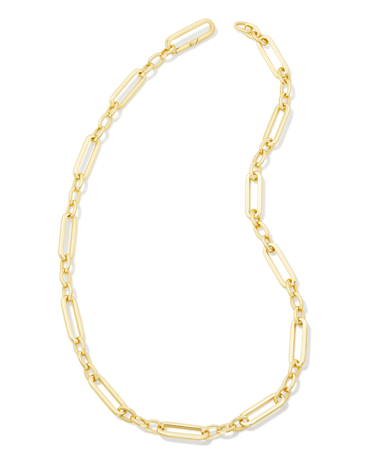 KENDRA SCOTT: HEATHER LINK & CHAIN NECKLACE GOLD