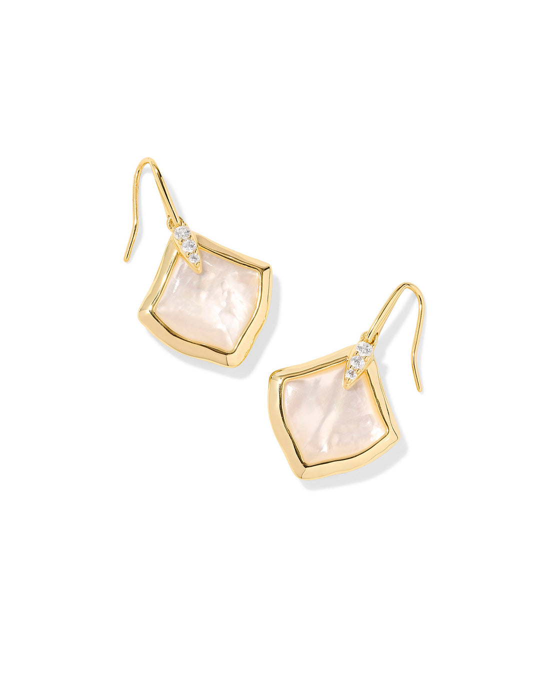 KENDRA SCOTT: IVORY MOTHER OF PEARL JOELLE DROP EARRING
